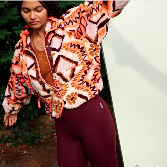 Free people Hit The Slopes Printed Fleece Jacket - Picture 2 of 5